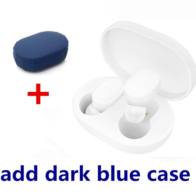 Xiaomi mi Airdots Молодежные настоящие беспроводные наушники TWS Bluetooth V5.0 гарнитура Стерео шумоподавление Air Pro вкладыши mi c Handsfree - Color: airdots ad dark blue