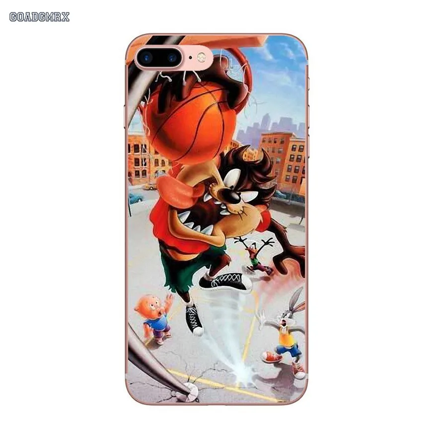 Прозрачные мягкие чехлы для iPhone 6 6S 7 8 Plus X XS MAX XR 4 4S 5 5S SE 5C Looney Tunes Bugs