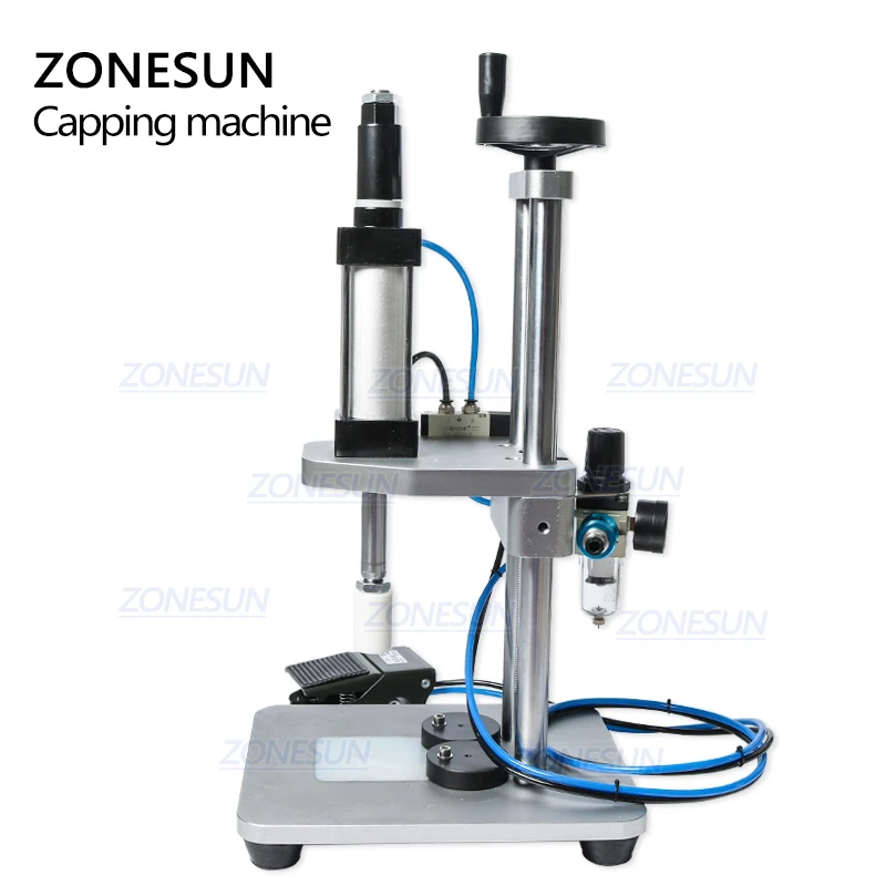 ZONESUN флакон укупорочные Стекло машина для укупорки бутылок гофрируя парфюма