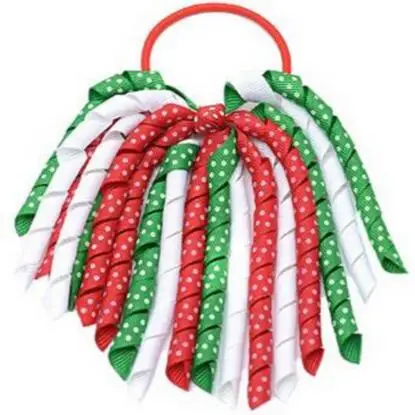 50 шт. красный и зеленый Рождественский бант для девочек Рождественское украшение