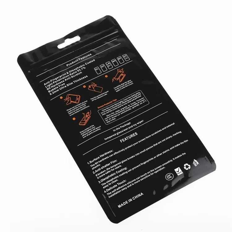 50 шт персонализированные пластиковые пакеты для iPhone 8 8plus X протектор экрана из