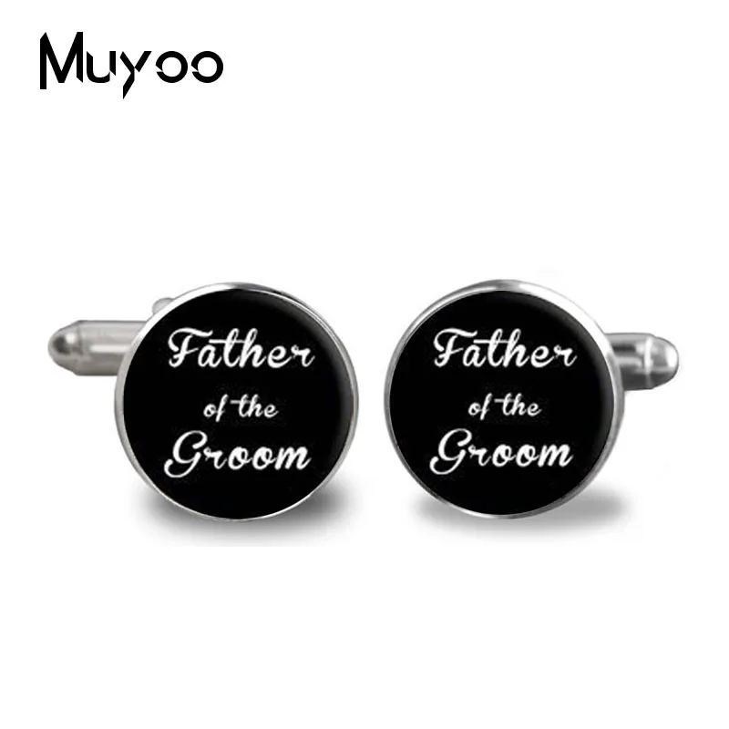1Pair Wedding Cufflinks shirt round clip groom groomsmen gifts wedding - Groom -Wedding Cuff | Украшения и аксессуары