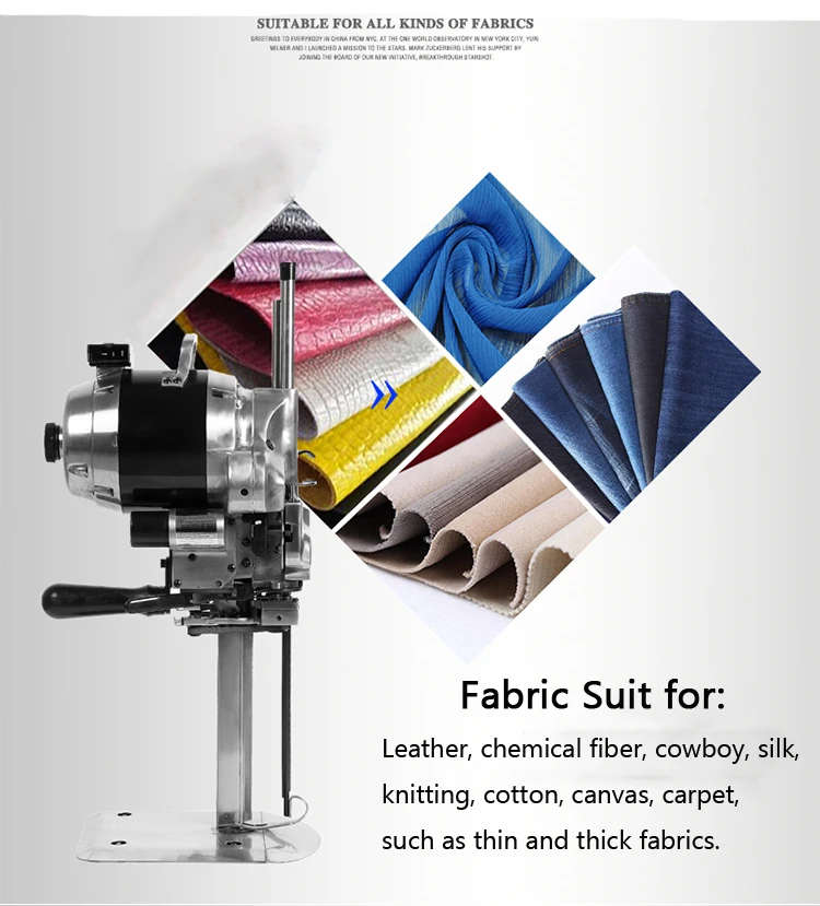 

Industrial 10" Cloth Cutting Machine 750W 220V Straight Knife Electrical ,Fabric Cutter,Automatic Knife Sharpening