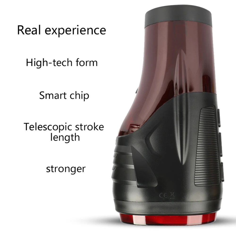 Автоматический телескопический мастурбатор для мужчин Вагина настоящая киска