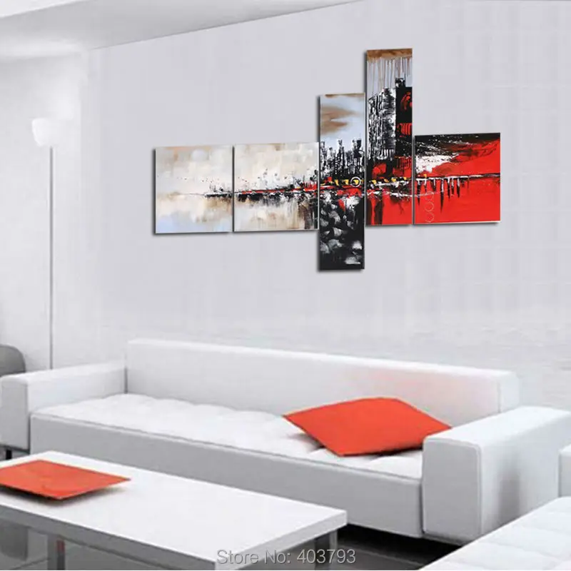 4 шт./партия картина маслом на холсте