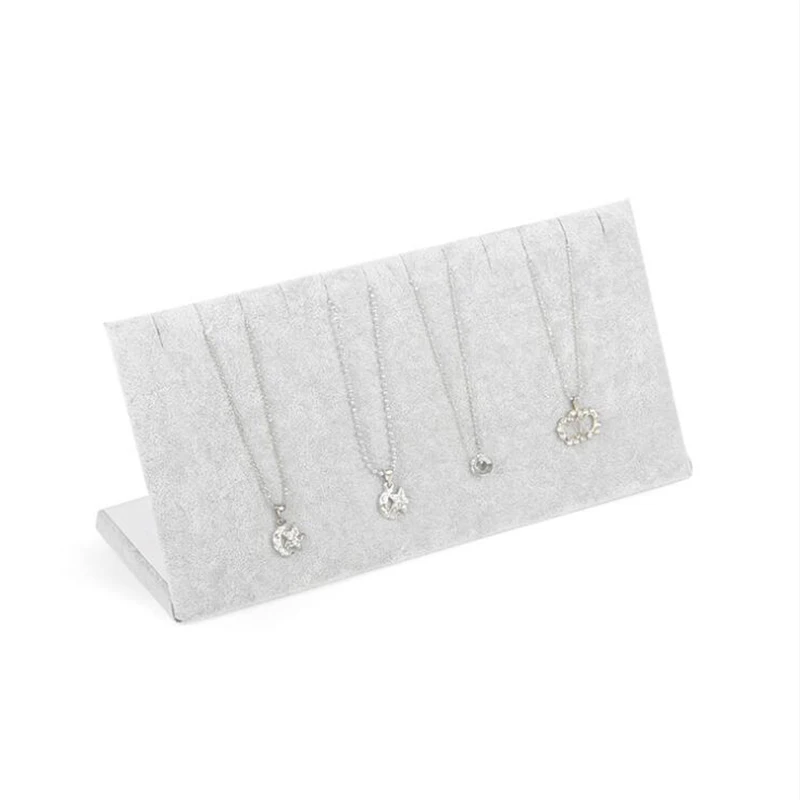 Новый высококачественный бархатный стеллаж для хранения Ожерелья Подвески