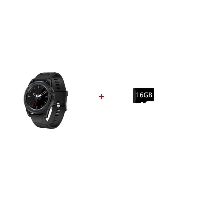 Black 16GB Круглые Смарт-часы с поддержкой sim-карты, камеры, шагомера, Bluetooth, умные часы, Push Message, фитнес-трекер для IOS, Android, телефона - Цвет: Black 16GB