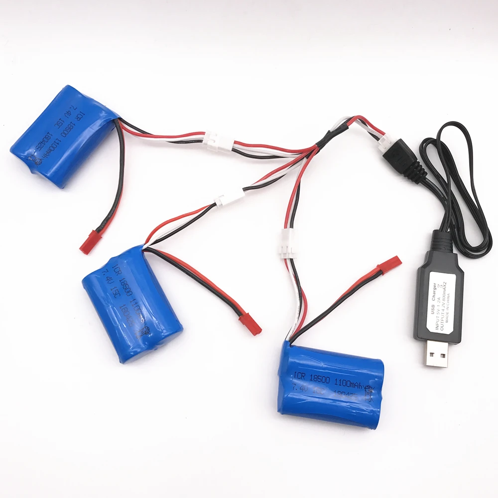 Аккумулятор Lipo 3 шт. 7 4 в 1100 мАч для дистанционного управления вертолетом Ру лодки