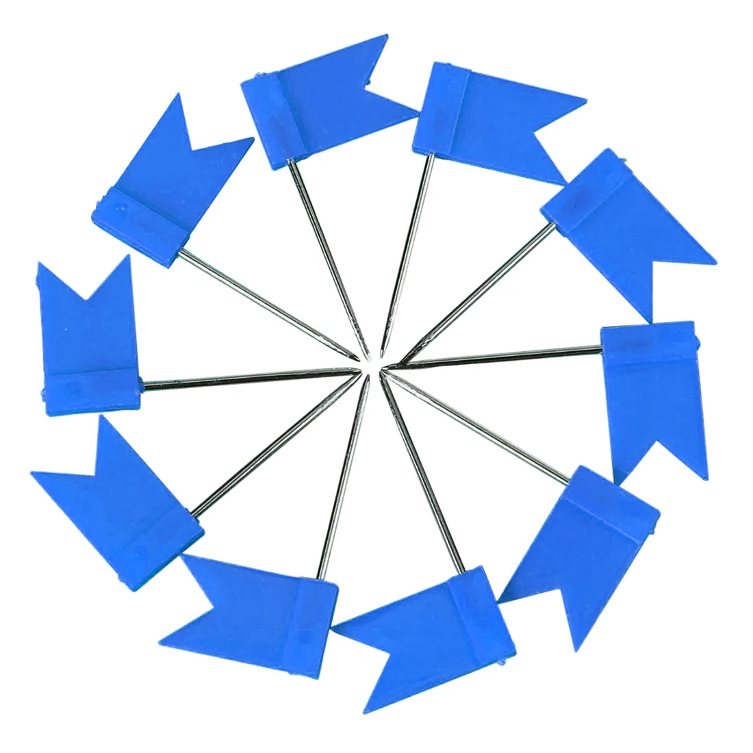 100 Флаг Форма карта штифты пробковая доска для рисования синий|pin push|pin drawingpin pin |