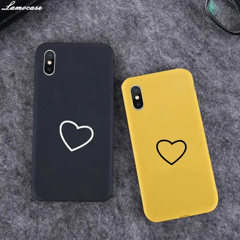 Сердце Карамельный цвет силиконовый чехол для samsung Galaxy A50 A30 A40 A10 A20 A70 M10 M20 M30 A7 A8 J6 J8 A750 A80 J4 Plus A10S