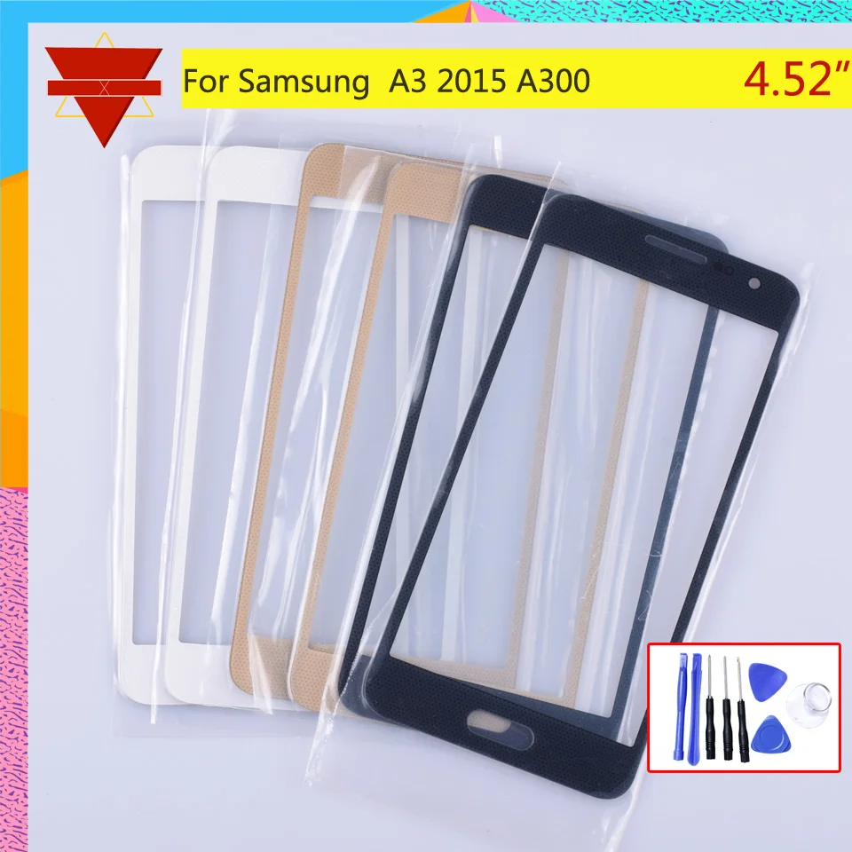 Для Samsung Galaxy A3 2015 A300 A300H A300F A300M A3000 SM A300H/DS сенсорный экран передняя стеклянная