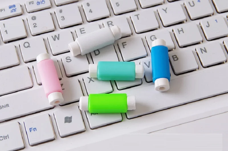 Модный USB кабель для зарядки телефона, защита от цветного кабеля, защита шнура для iphone, органайзер для сматывания кабеля