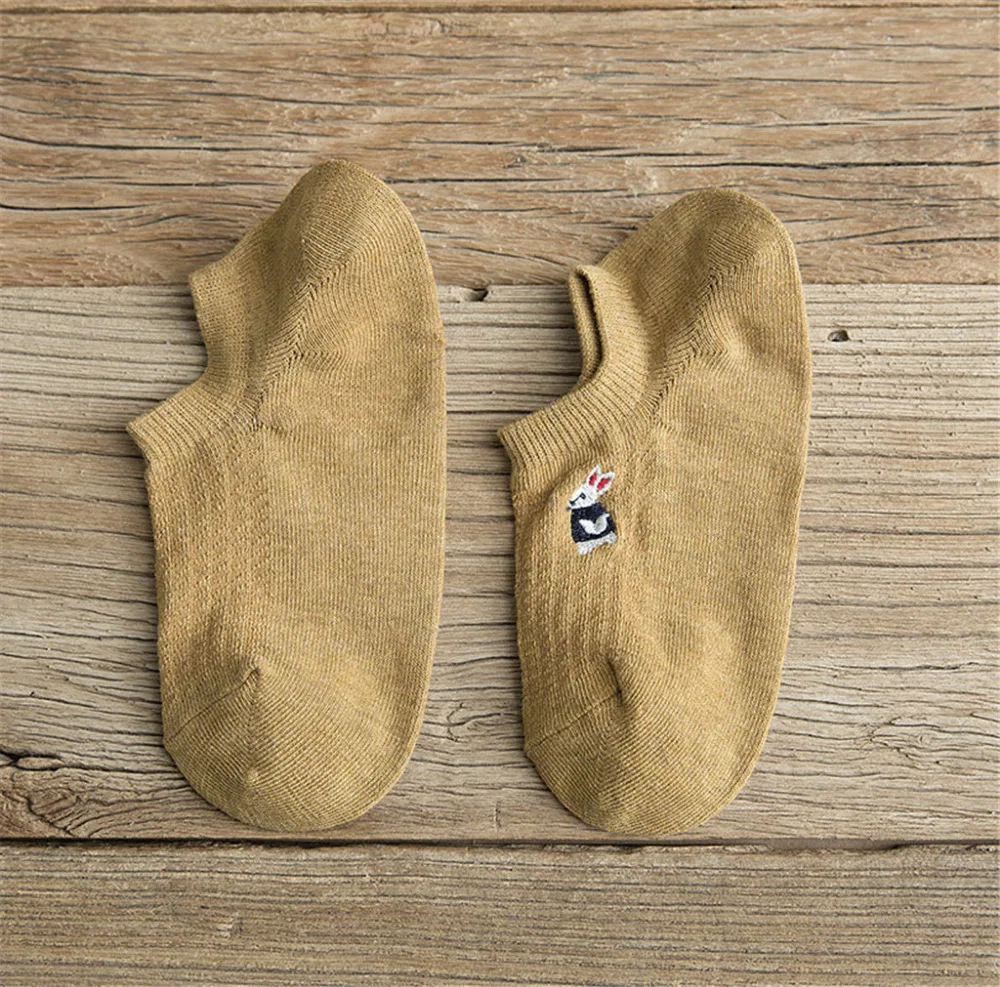 Женские летние носки с вышивкой забавная лодка дышащие впитывающие влагу