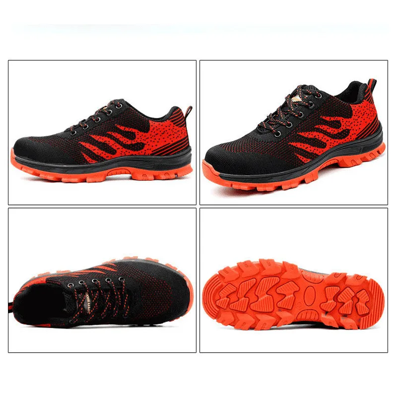 НОВАЯ безопасная обувь спортивная мужская модная Мужская Рабочая большого