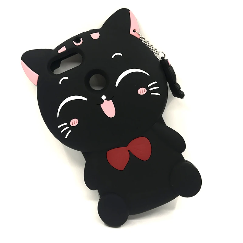 

3D Cartoon Unicorn Cat Case For Huawei P8 P9 Lite 2017 Y6 Prime Y7 2018 Nova 3 3i Honor 7C 8X Cute Soft Silicone Phone Cover