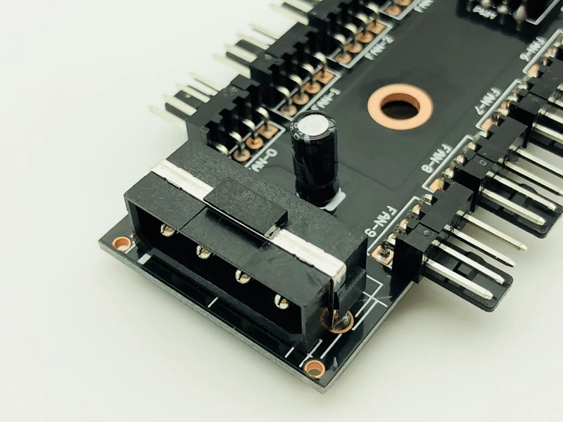 Новейший черный ПК 1 до 10 4Pin Molex кулер вентилятор охлаждения концентратор
