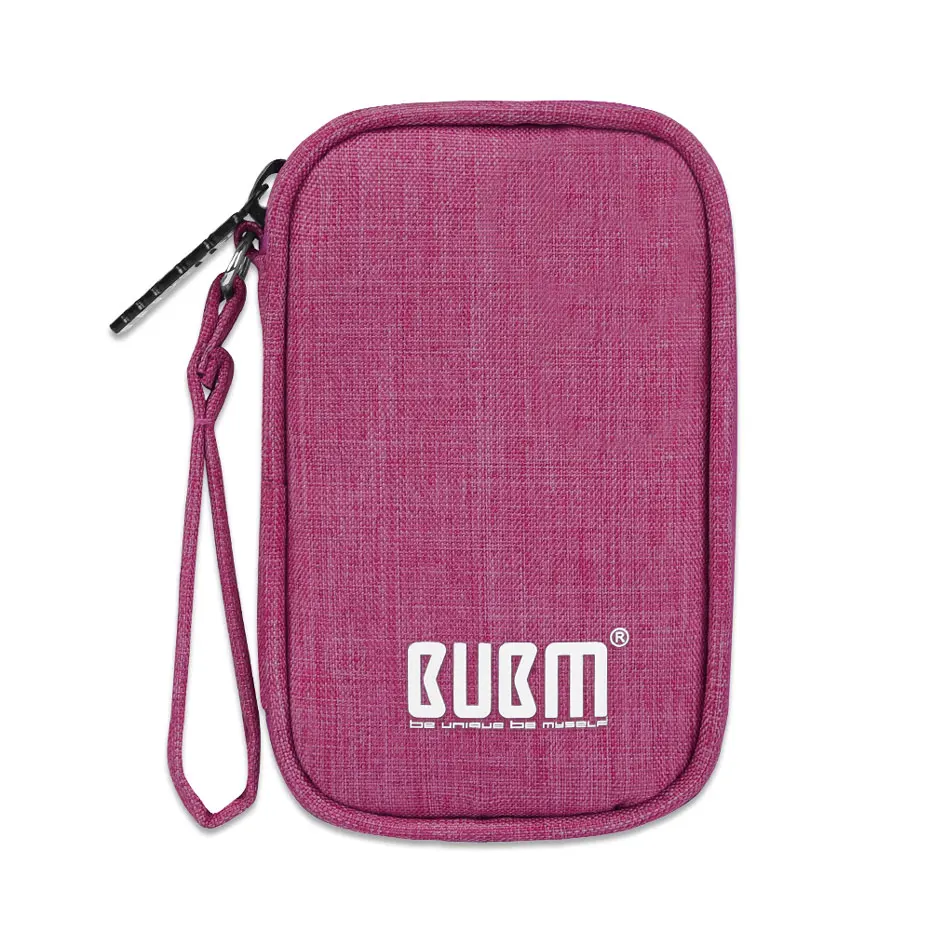 Rectangle Rose red BUBM чехол для переноски наушников держатель сумка для хранения USB гаджет органайзер для наушников Мини-чехол для наушников, Airpods, кабель, usb-накопитель - Цвет: Rectangle Rose red