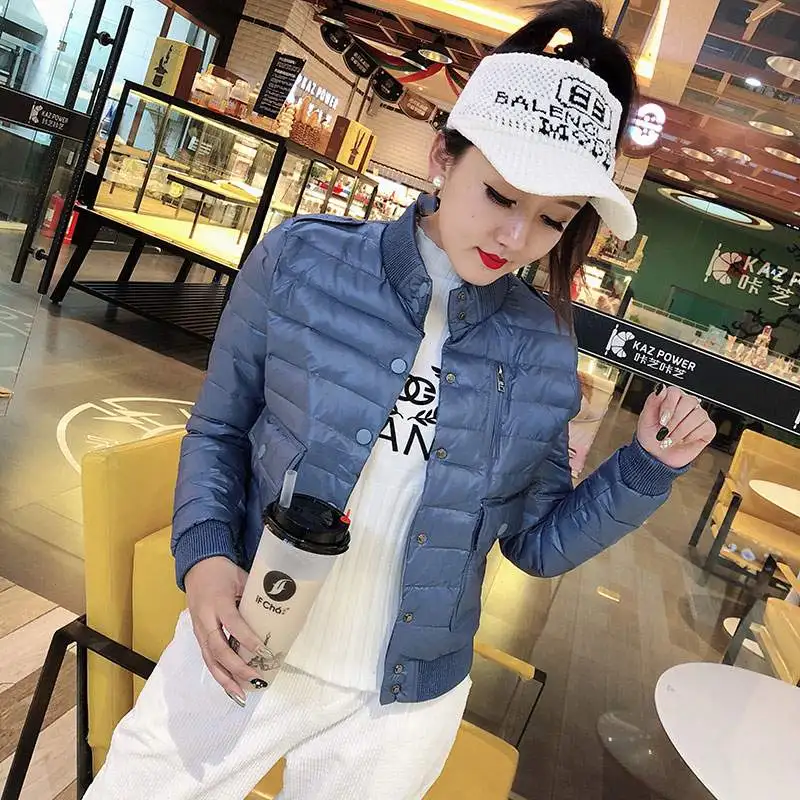 Новое поступление 4 цвета женский модный ультралегкий пуховик с 90% пухом 10% белый