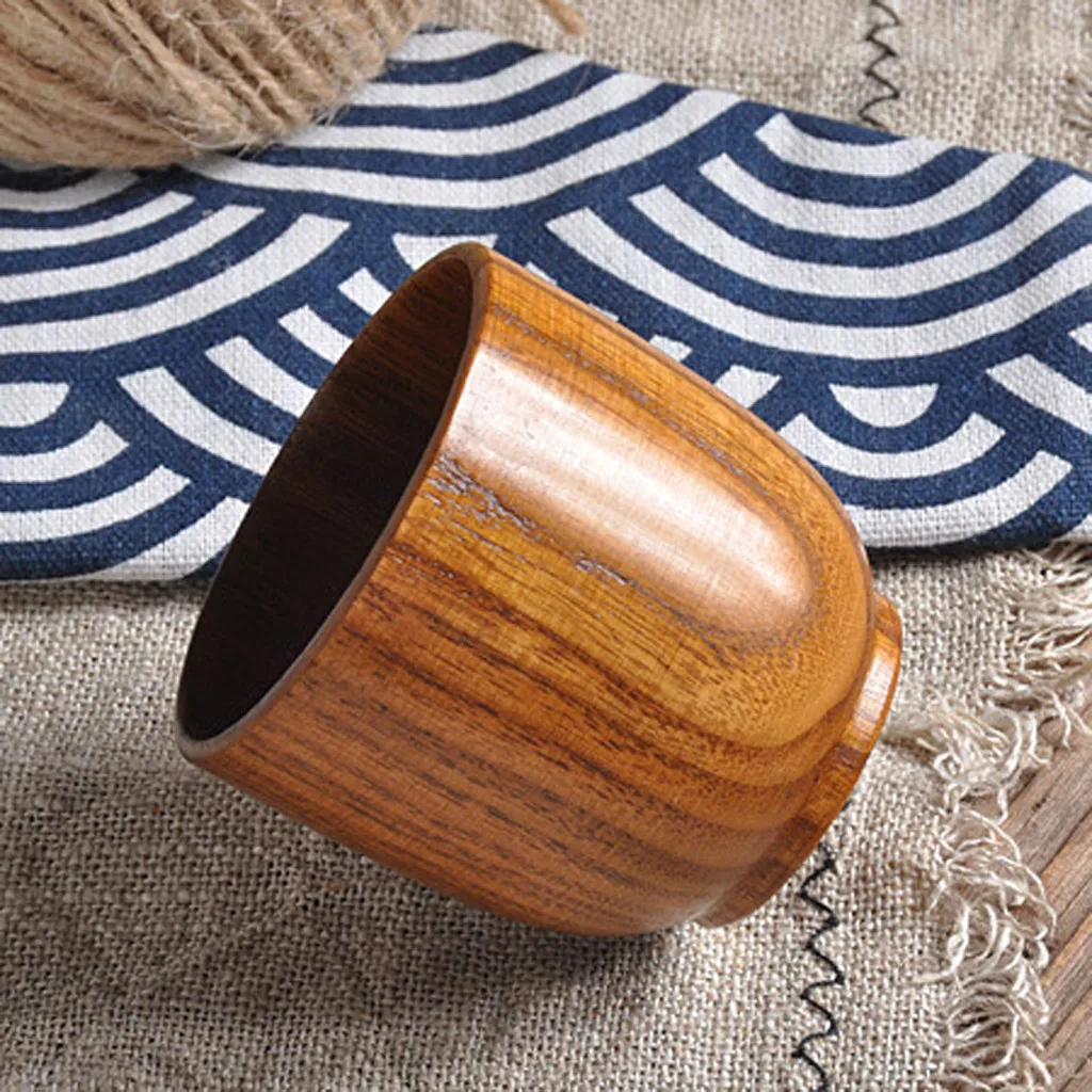 Новинка 2020 кружка из натурального дерева деревянная для кофе чая пива сока