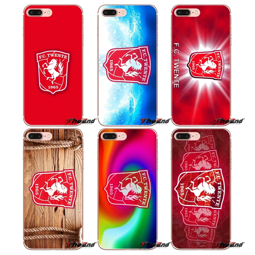 Мягкий чехол для iPhone X 4 4S 5 5S 5C SE 6 6S 7 8 Plus Samsung Galaxy J1 J3 J5 J7 A3 A5 2016 2017 FC Twente Football Logo Animatie |