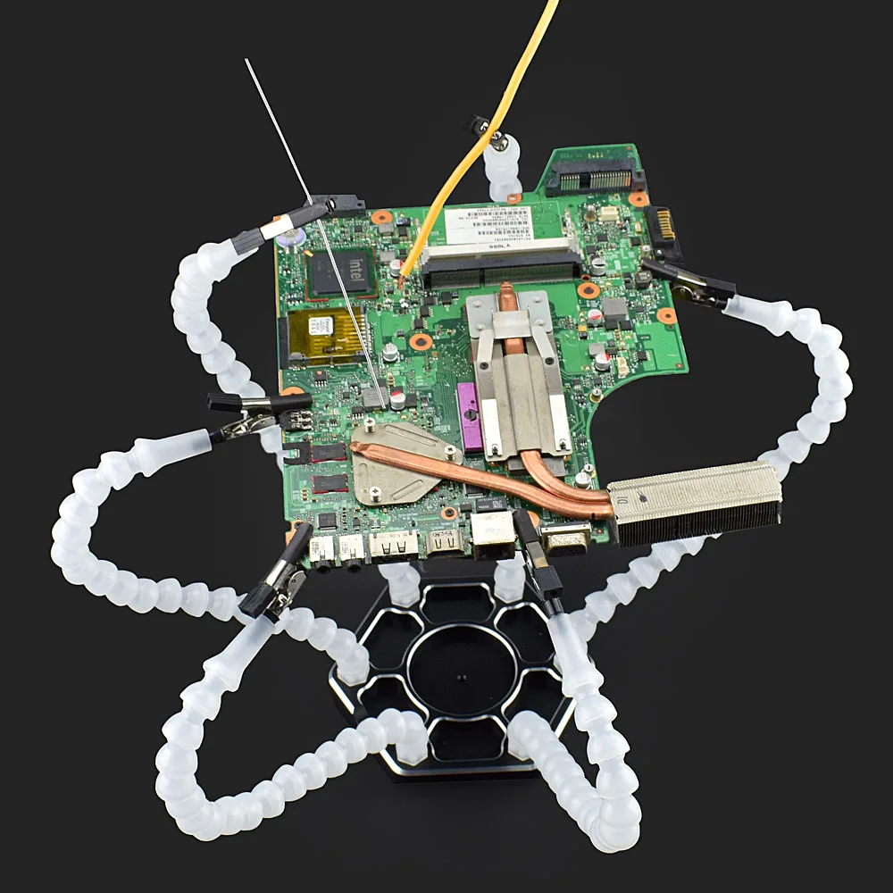 Chanseon Third Hand Multi Soldering Helping Hands Tool with 6pcs Flexible Arms for PCB Board Assembly Repair Station | Инструменты