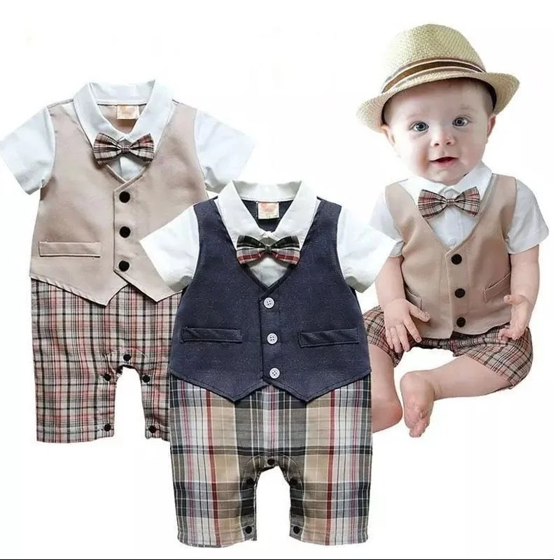 Новорожденный BABYGROW одежда для маленьких мальчиков цельнокроеный официальный