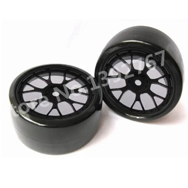 

4Pcs/Set RC Car Tire 63mm*26mm Wheel Rim & Drift Tyre For 1/10 Scale Models Remote Control Cars On Road Room Car Tires