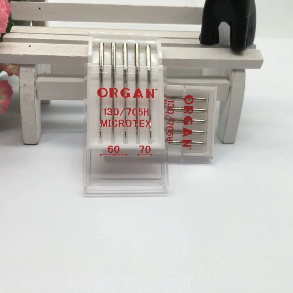 Иглы organ домашние швейные иглы 130/705H иглы Microtex для ткани шелка etc. 1 упаковка = 5 шт