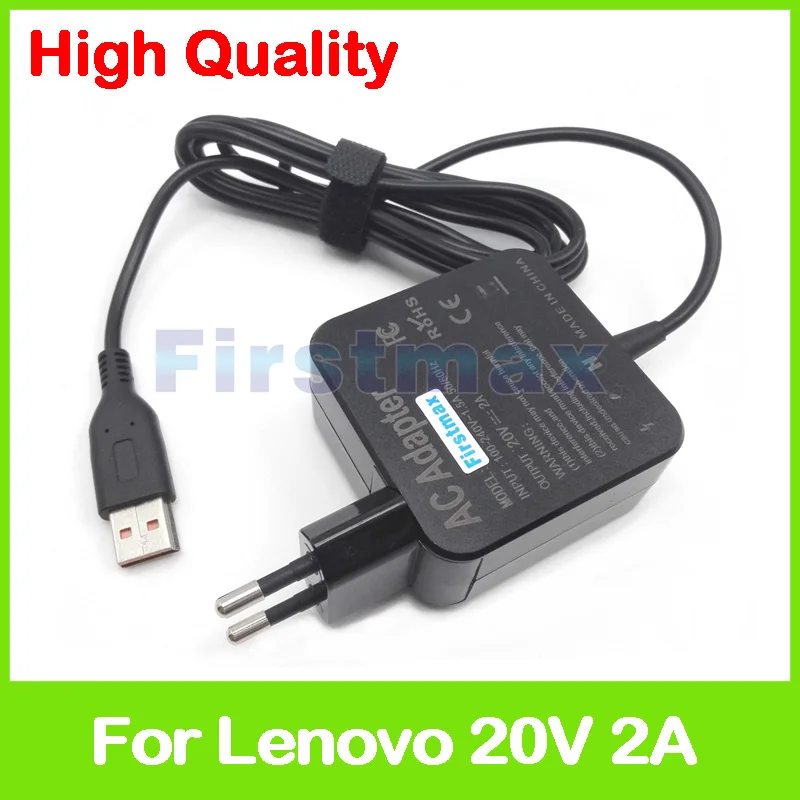20V 2A 40W Ноутбук AC адаптер питания зарядное устройство ADL40WDG 36200565 ADL40WDE 36200566 для Lenovo
