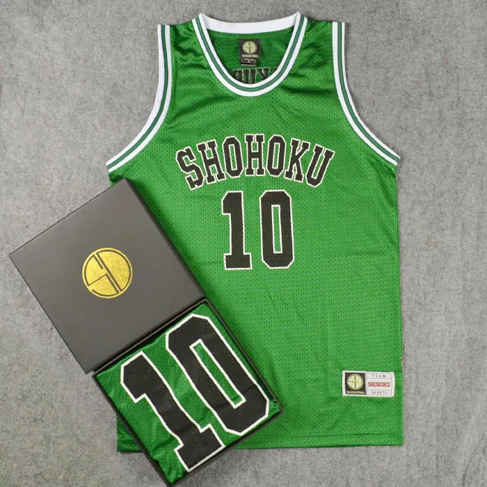 Dunk Shohoku средней школы № 10 ханамичи сакураги жилет для косплея баскетбольная майка Джерси