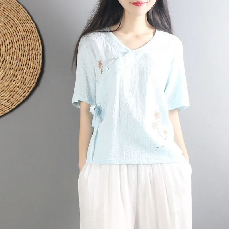 chinese style women hanfu top chinese chinese shirt traditional women chinese style shirt tang suit chinese blouse tops - Цвет: color3