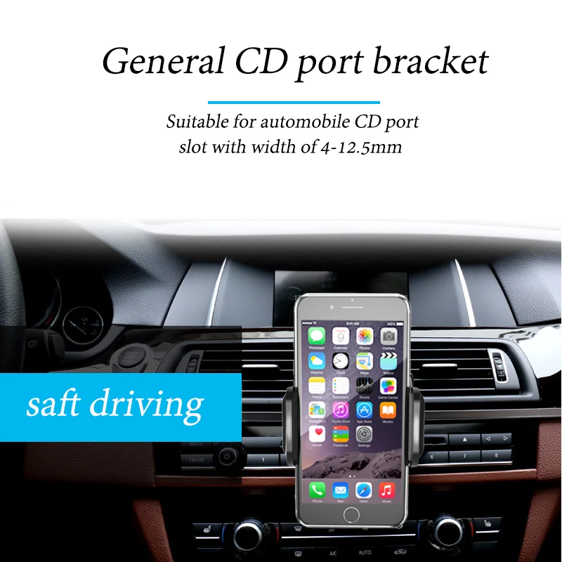 XMXCZKJ Автомобильный держатель для телефона CD слот подставка для iPhone X 8 7 6 клип смартфон Автомобильный gps универсальный держатель мобильного телефона в автомобиле