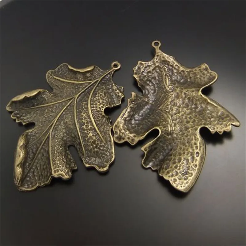 Wholesale 4pcs/pack antique bronze jewelry leaf Necklace charms Bracelet pendants Vintage Crafts Handmade Man Gifts 02380|pendant lighting for dining