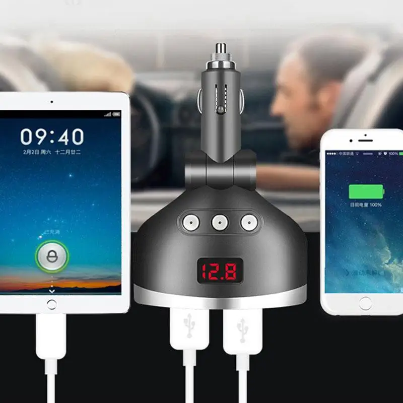 5 в 1A/2.4A двойной USB разветвитель автомобильного прикуривателя гнездо адаптер