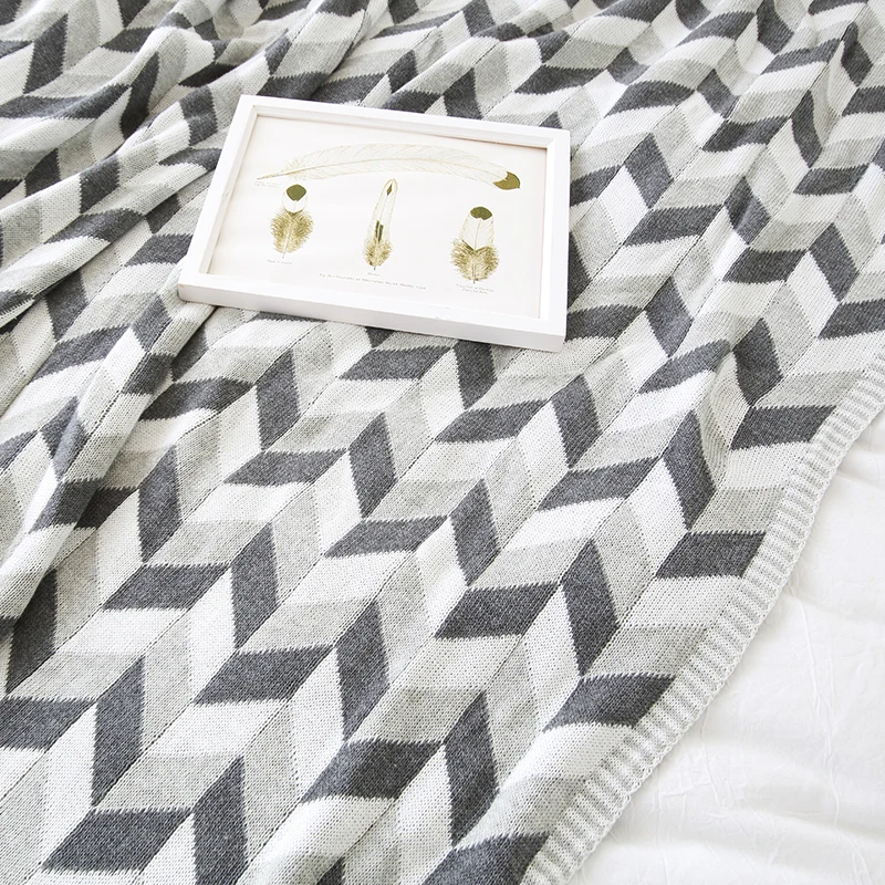 Плед для дивана collalily из 100% хлопка в скандинавском стиле современный плед