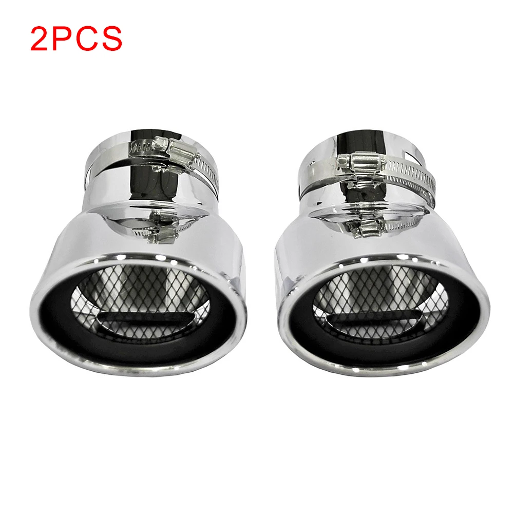 Универсальный двойной наконечник из нержавеющей стали автомобильный глушитель