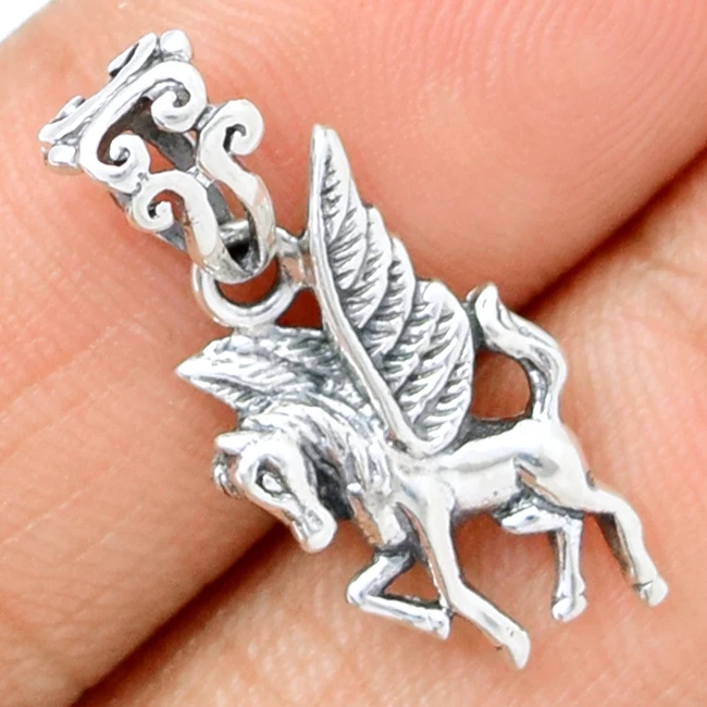 

Серебряная подвеска Pegasus/Flying Horse, 26 мм, 2 г, SPJ2023