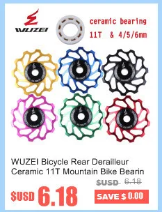WUZEI 12T Система узкая широкая цепь MTB велосипедный задний переключатель шкив Jockey колесо дорожный велосипед направляющий ролик направляющий часть