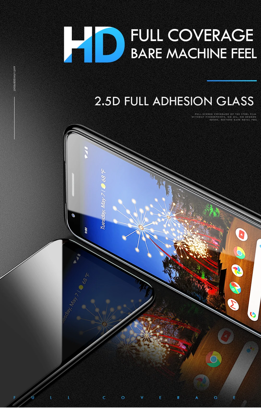 2 упаковки Защитное стекло для Google Pixel 3 4 3A полное покрытие экрана протектор для pixel 3A 4 XL 9H Закаленное стекло пленка
