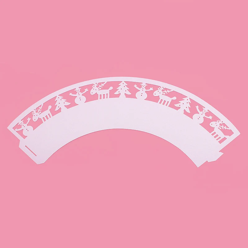 50 шт. бумажные обертки для кексов в виде снеговика лося|supplies party| |