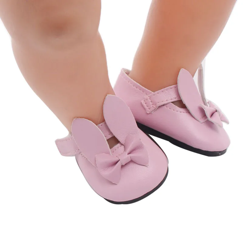 Кукольная обувь для новорожденных 43 см милые розовые ушки кролика из