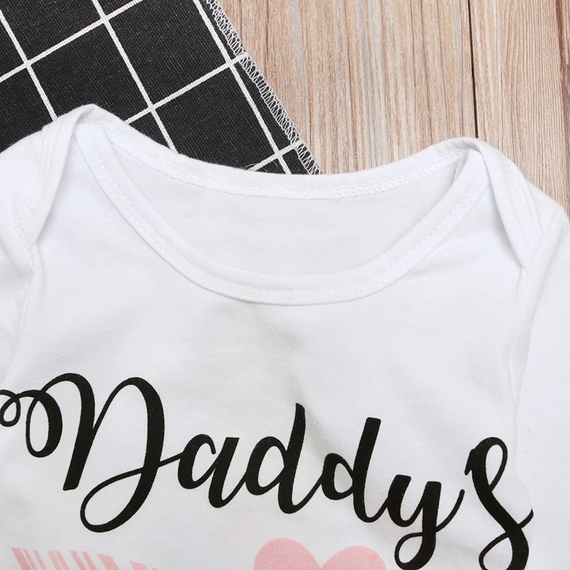 Rorychen Newborn Infant Baby Clothes Set Girls Long Sleeve Bodysuit+Long Pants Leggings+Headbands 3Pcs Suits | Детская одежда и