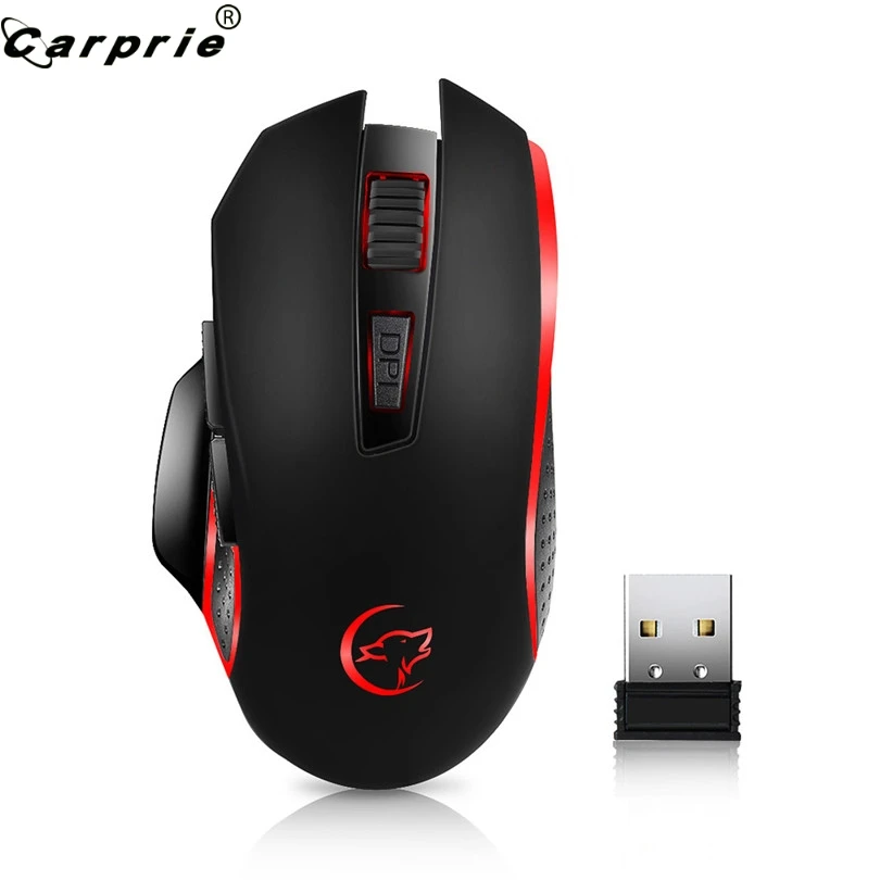 Беспроводная игровая мышь CARPRIE 1 шт. 2 4 ГГц эргономичная регулируемая оптическая