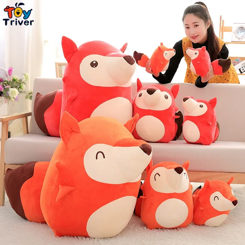 Плюшевые игрушки Kawaii Fox мягкие лисы кукла диванная подушка для детей маленьких