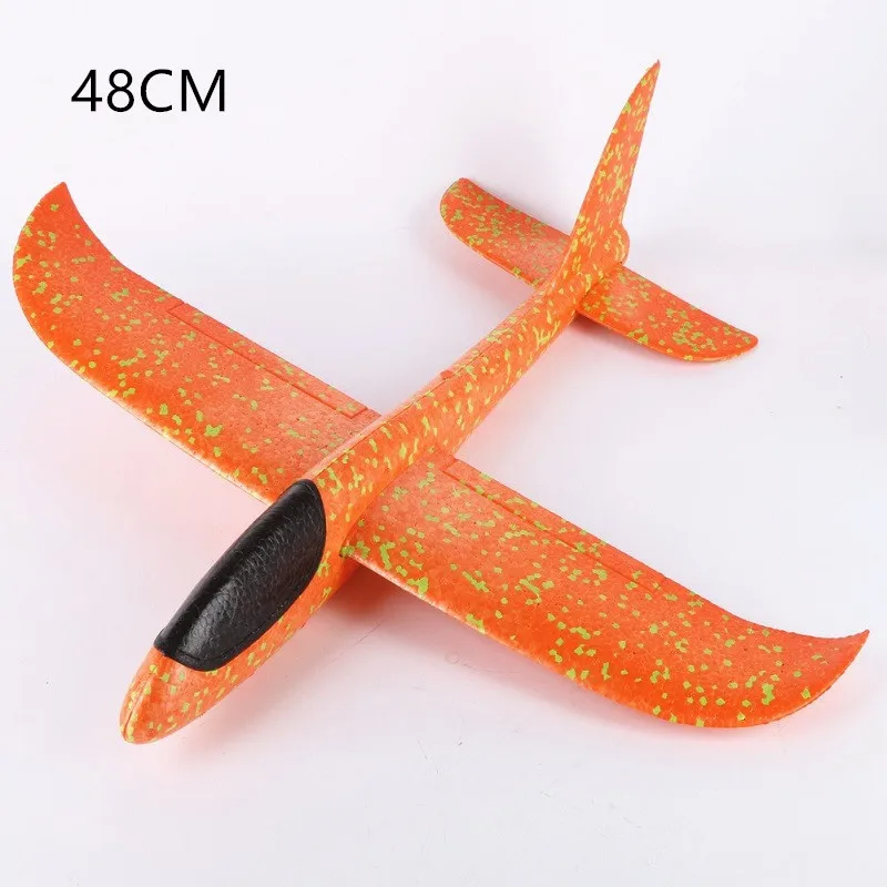 48CM Orange 48 см ручной запуск метательный планер EPP пена модель аэроплана Летающий планер самолет игрушка для детей на открытом воздухе летающий планер игрушки самолет - Цвет: 48CM Orange