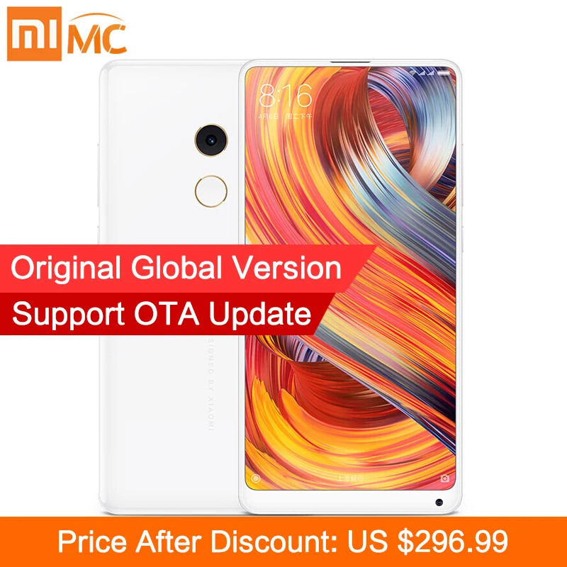 Глобальная версия Xiaomi mi x 2 8 ГБ 128 мобильные телефоны Snapdragon 835 Octa Core 5 99 &quot1080 P полный