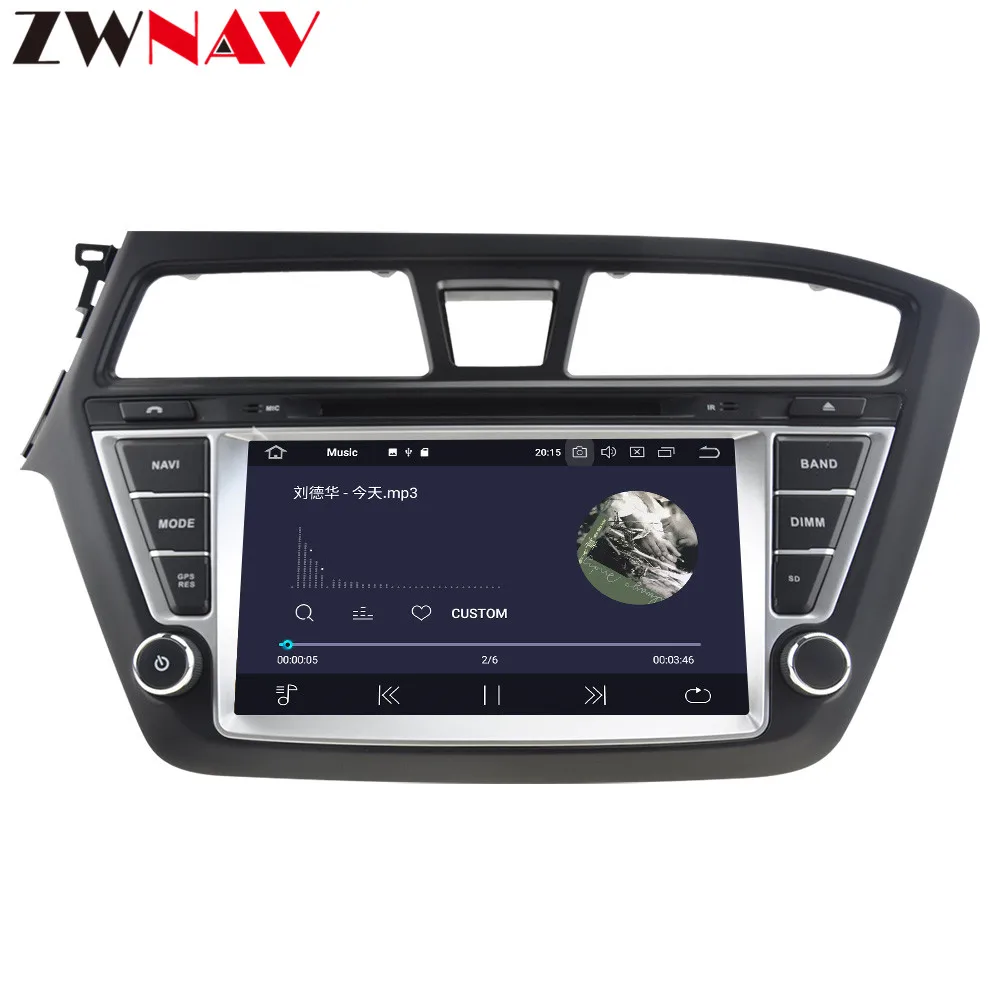 Zwnav Android 9,0 4 Гб+ 32 ГБ, автомобильный DVD плеер для HYUNDAI I20- радио Ibiza gps map навигация с зеркального канала RDS PX5