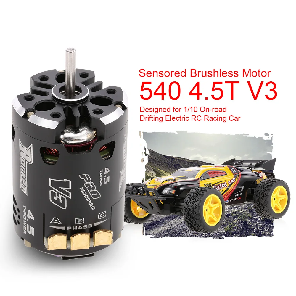 540 4 5 T V3 V2 1 2S двойной сенсорный порт бесщеточный двигатель для RC автомобиля 1/10 на