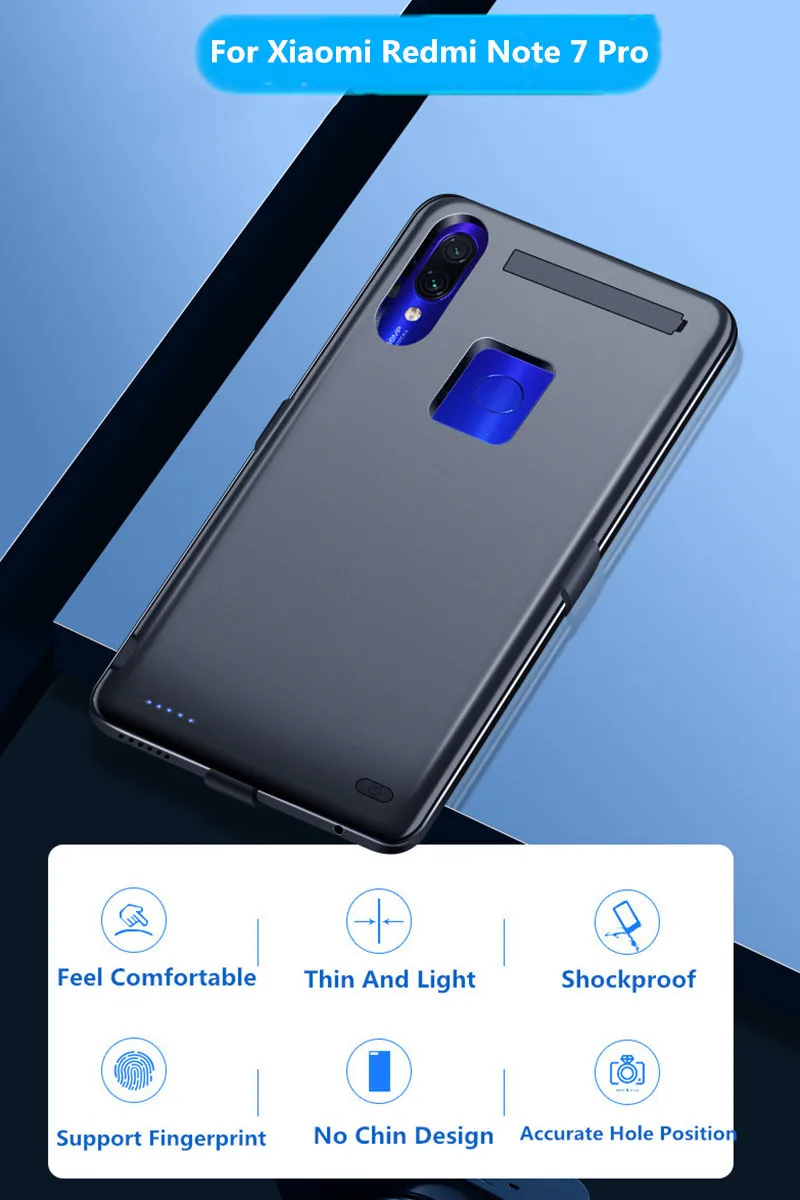 Neng 6800 мАч чехол для зарядного устройства Xiaomi Redmi note7 Pro Note7 зарядки аккумулятора