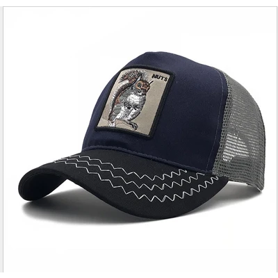Squirrel Бейсбольная Кепка Snapback Gorra Animales, стиль, кепка, Корейская версия, одноцветная, унисекс, женская, Мужская кепка, бейсбольная, для улицы - Цвет: Squirrel